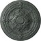 Ekena Millwork Vincent Ceiling Medallion (Fits Canopies up to 6"), Hand-Painted Athenian Green Crackle, 26"OD x 3"P CM26VIAGC - alternate 1